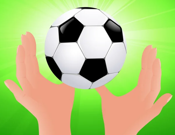 Ποδόσφαιρο φωτεινό φόντο — Διανυσματικό Αρχείο