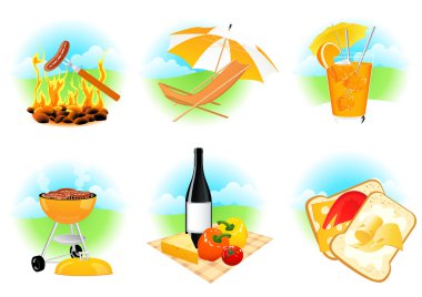 Leisure icons clipart