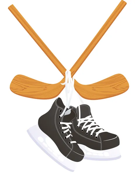Hokejové brusle — Stockový vektor