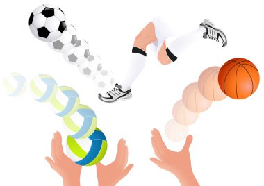 Ball kick clipart