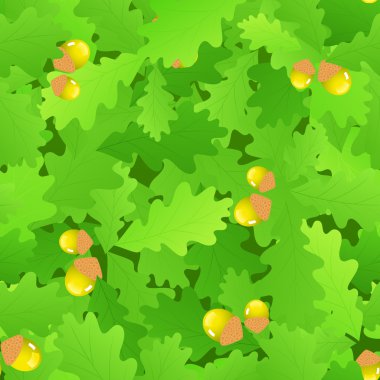 Oak leaf seamless background clipart