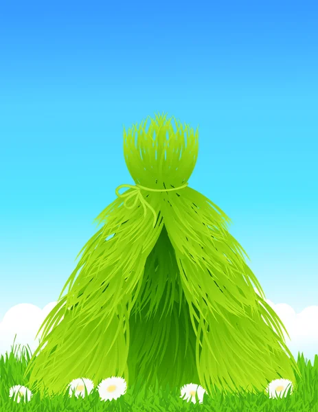 Abri vert — Image vectorielle