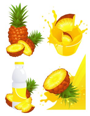 Ananas products clipart