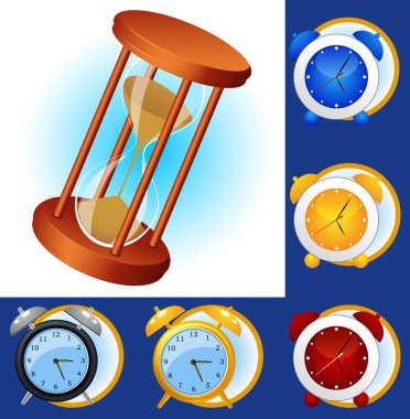 Clock set clipart