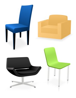 Chair set clipart