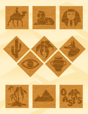 Egypt icons clipart