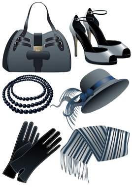 Fashion objects clipart