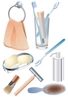 Morning_hygiene_objects clipart