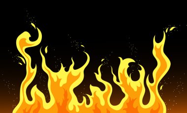 Burning frame clipart