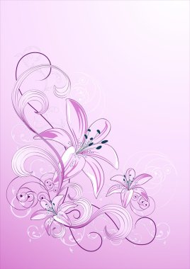 Lily_background1 clipart