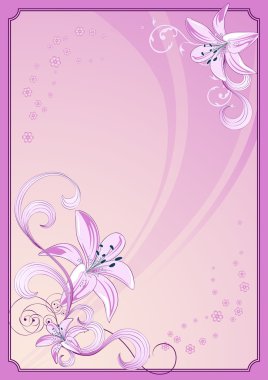 Lily_flower_frame clipart