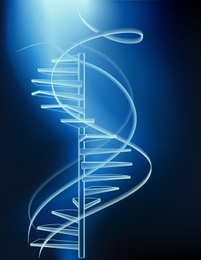 Neon stairs clipart