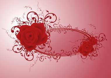 Rose frame clipart