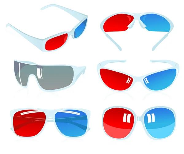 3D glasses — Stock Vector