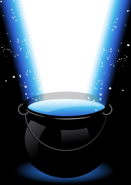 Magic cauldron — Stock Vector