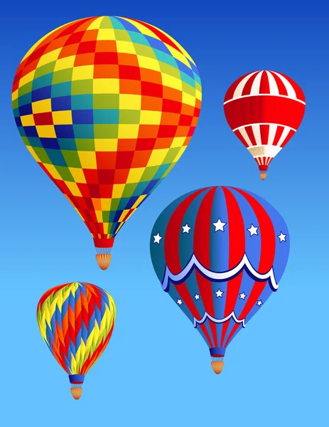 Balloons_in_the_sky — Stok Vektör