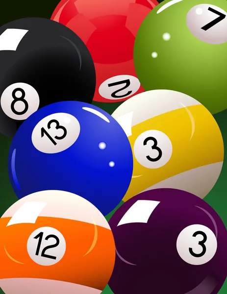 Billiard _ ball _ background — Vector de stock