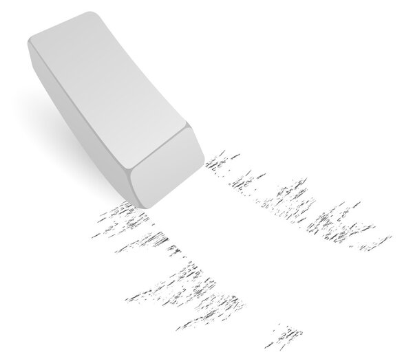 Black and white eraser