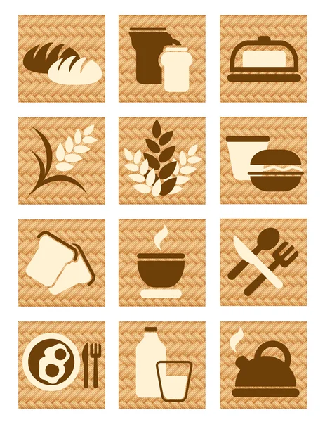 Icônes de pain — Image vectorielle