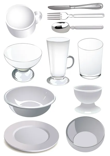 Vaisselle — Image vectorielle