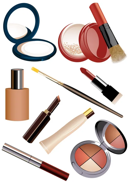 Objetos de maquiagem —  Vetores de Stock