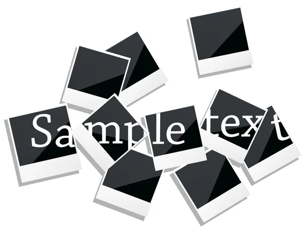 Isolated photo text — Stock Vector