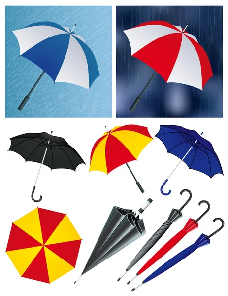 Deštníky — Stockový vektor