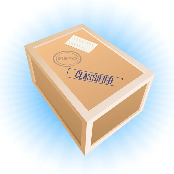 Caja de paquetes — Vector de stock