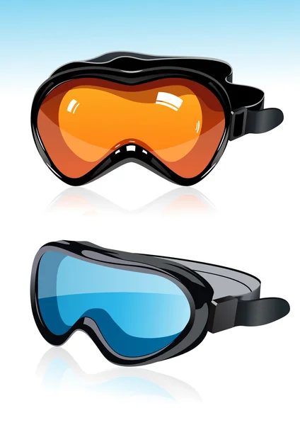Máscaras de esquí — Vector de stock