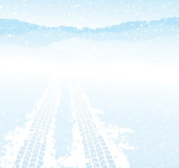 Pneu hiver piste — Image vectorielle