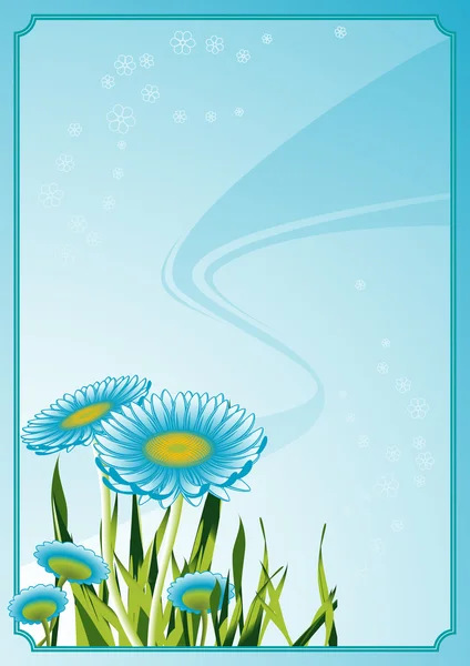 Camomile_frame — Stock Vector