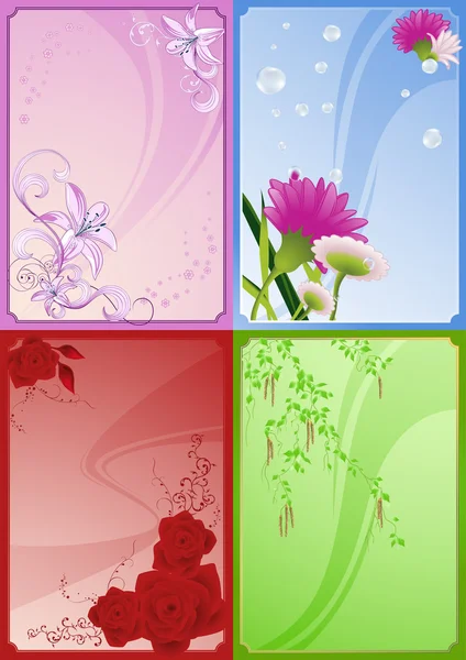 Floral _ frames — Image vectorielle