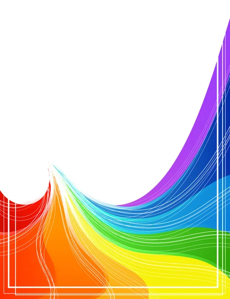 Rainbow shapes — Stock Vector