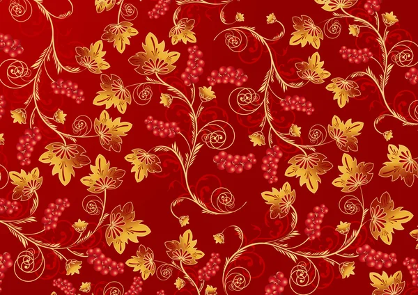 Красный цветочный фон — стоковый вектор