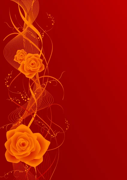 Red_rose_background — 스톡 벡터
