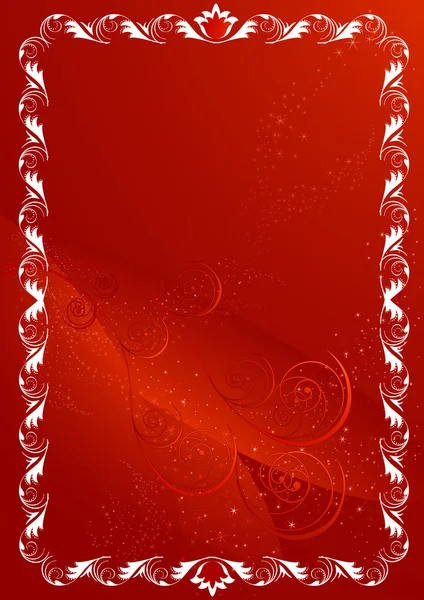 Cadre rouge — Image vectorielle