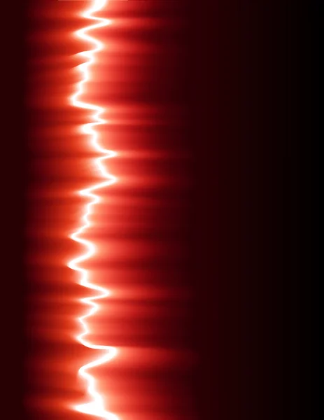 Красный звуковой волны — стоковый вектор