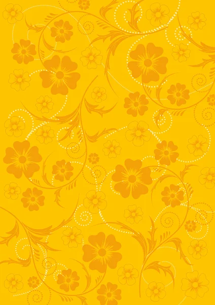 Gele bloem achtergrond — Stockvector