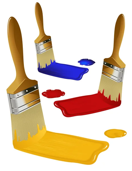 Paint_brushes — Stock Vector