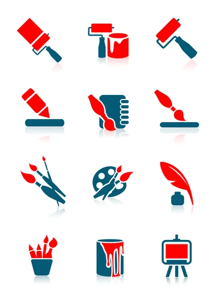 Drawing icons Royalty Free Stock Illustrations