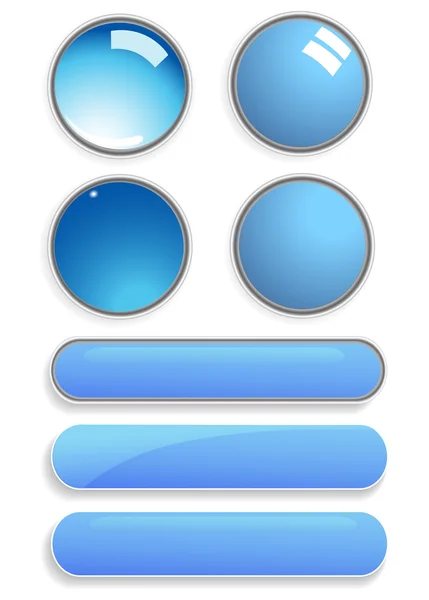 Glass buttons — Stock Vector