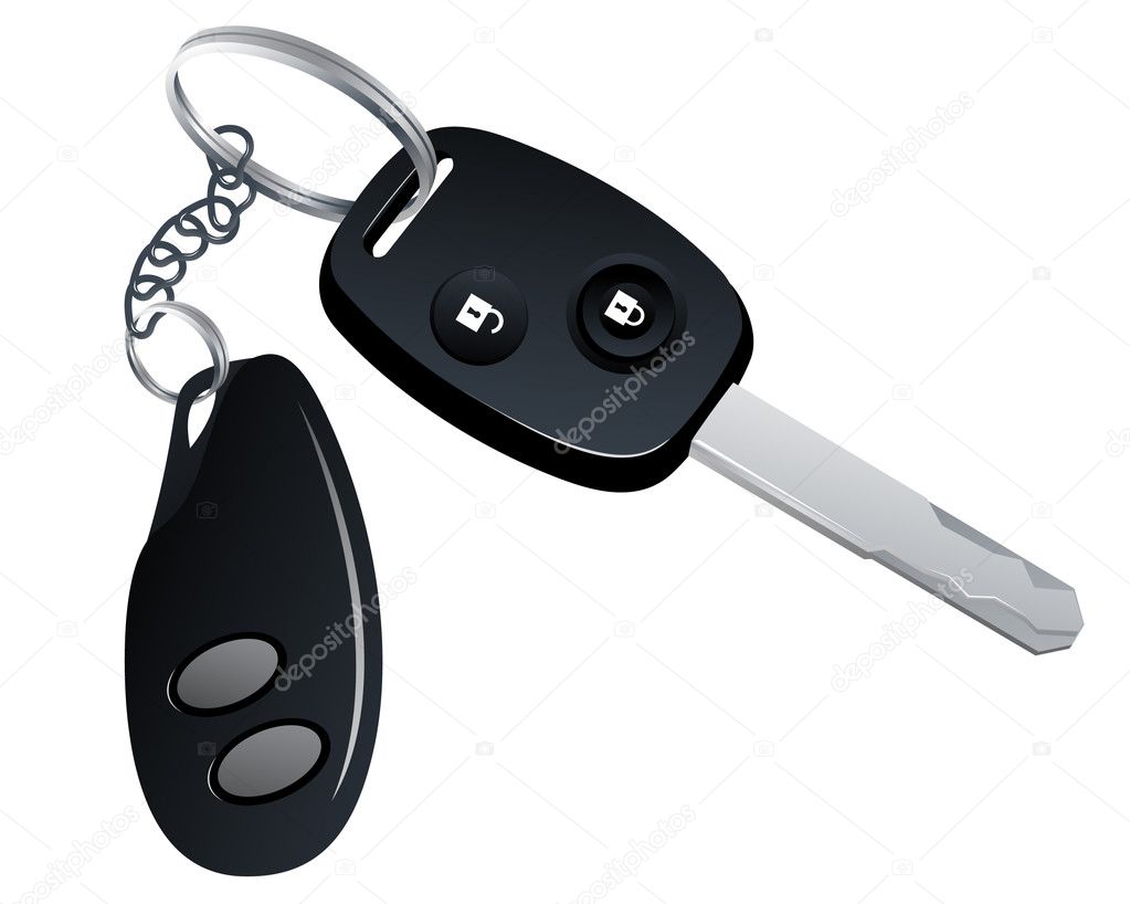 Car key with trinket