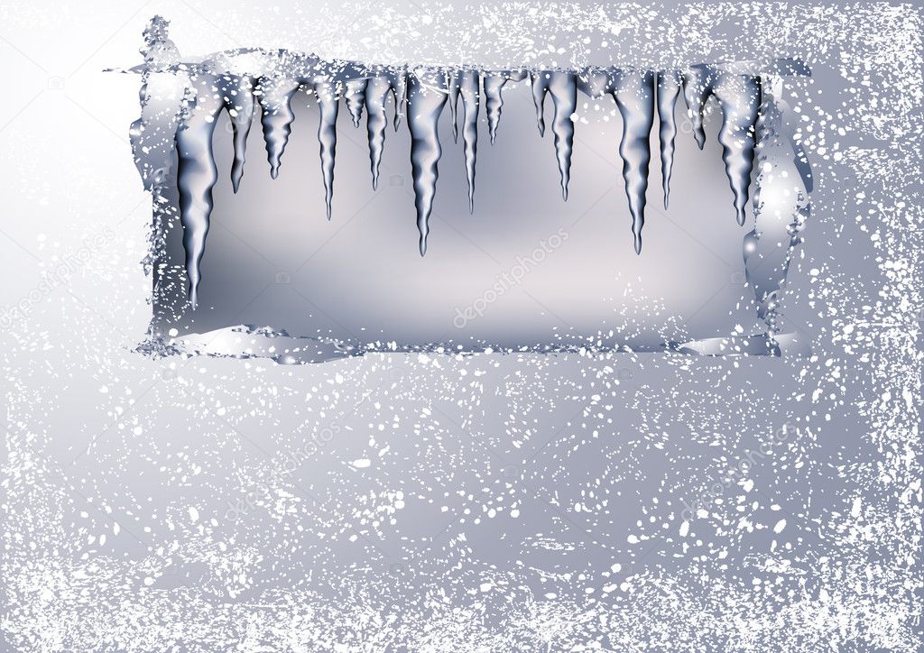 Frame with icicles