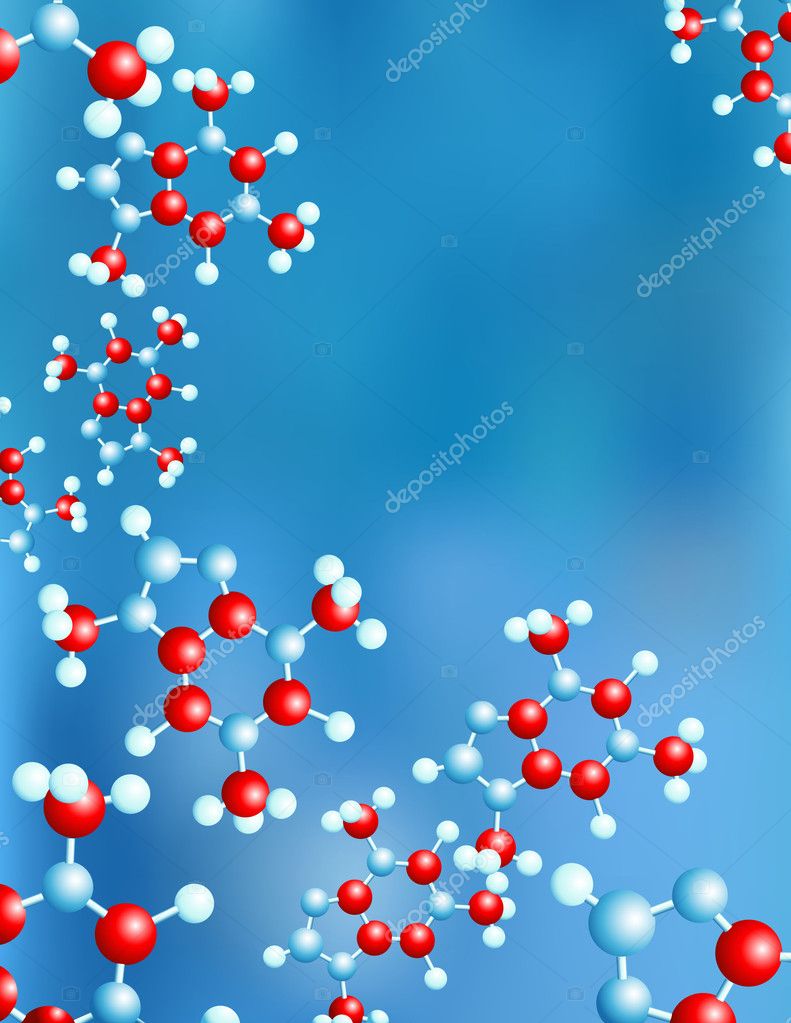 Molecule background, vector illustration, EPS and AI files included