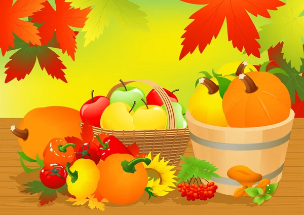 Autumn abundance — Stock Vector