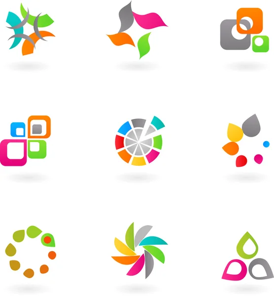 Abstract icon set - 6 — Stock Vector