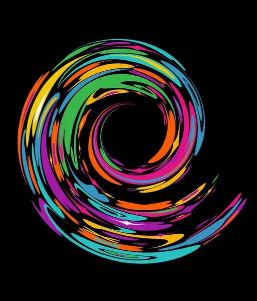 Kleurrijke swirl — Stockvector