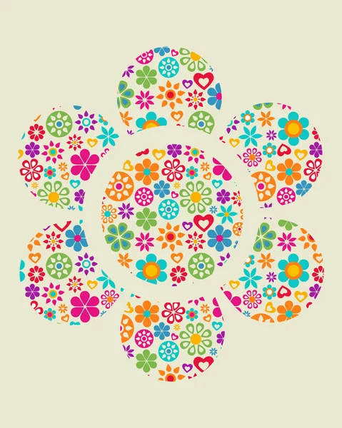Fond floral - 1 — Image vectorielle