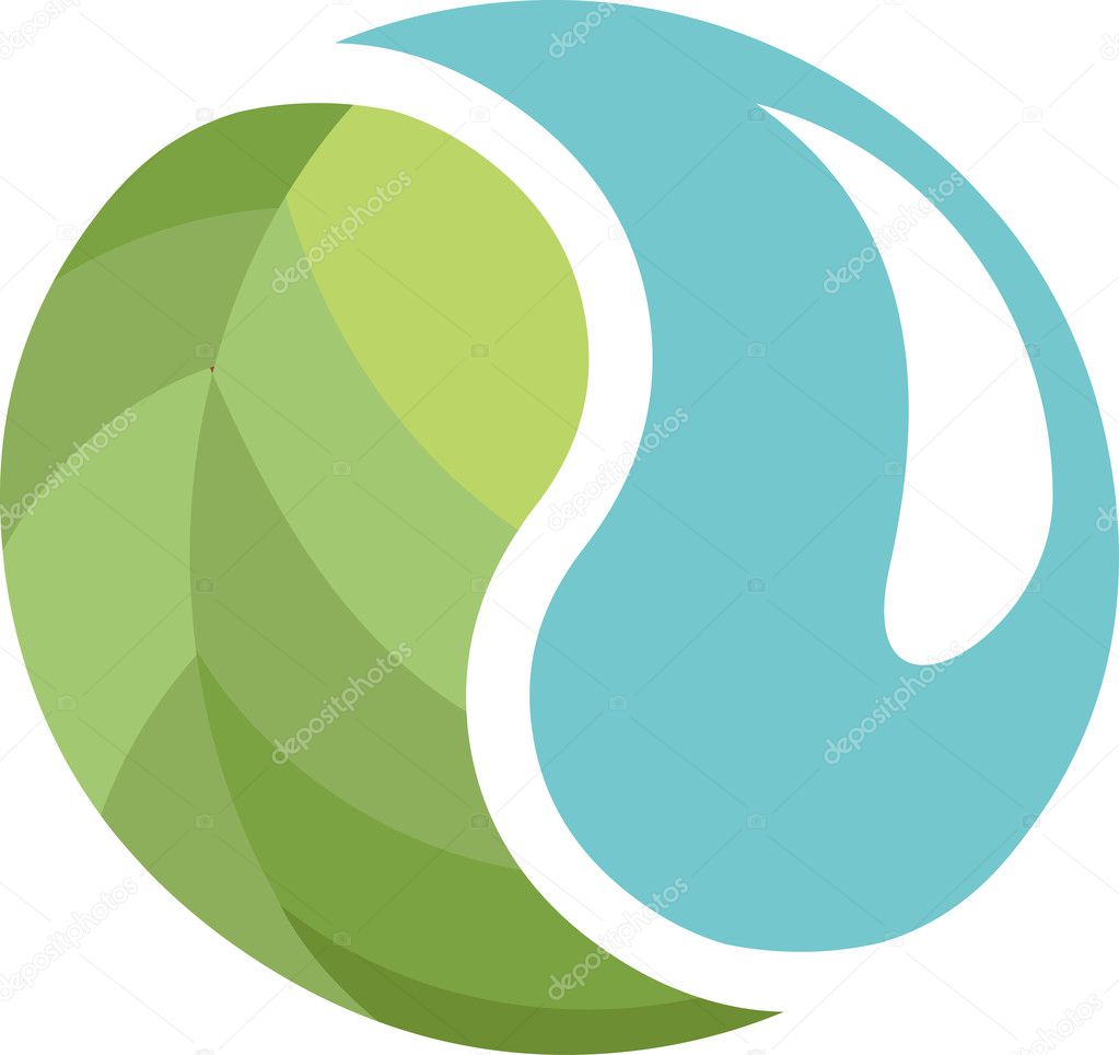 Ecological Yin Yang symbol