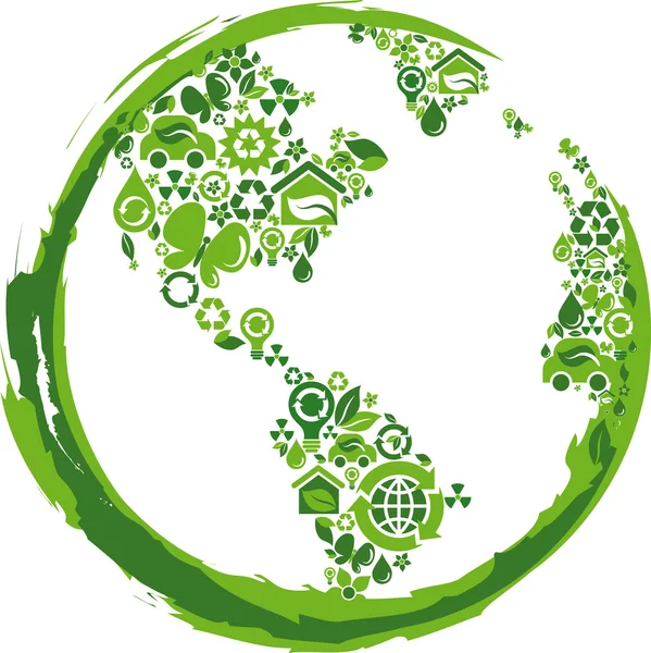 Eco concept planète - 2 — Image vectorielle